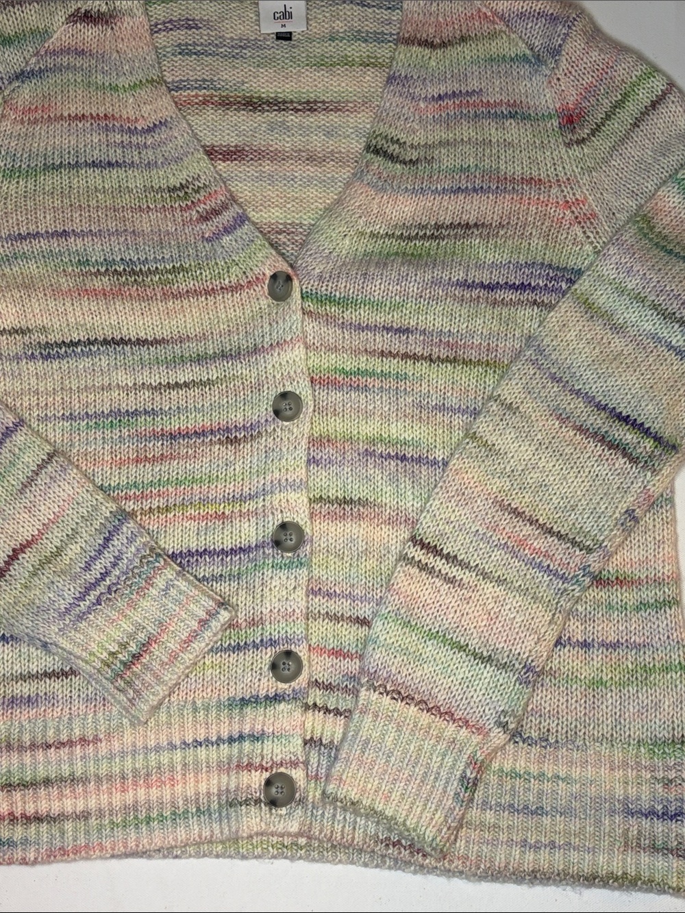 Cabi Cloud Cardigan Sweater Pastel 4277 Fall M - Picture 4 of 8